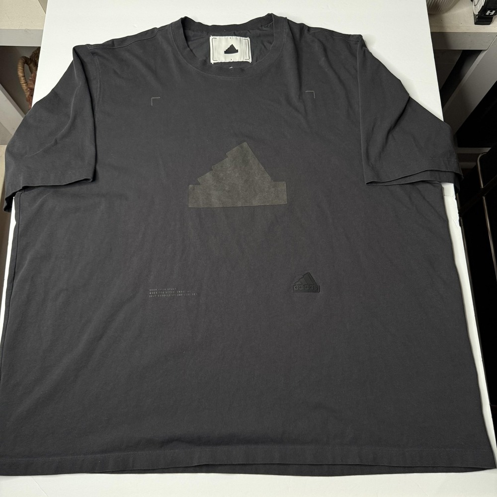 Adidas Sportswear‎ Future Icons Logo Graphic T-Shirt Carbon Grey 2XL HN1958